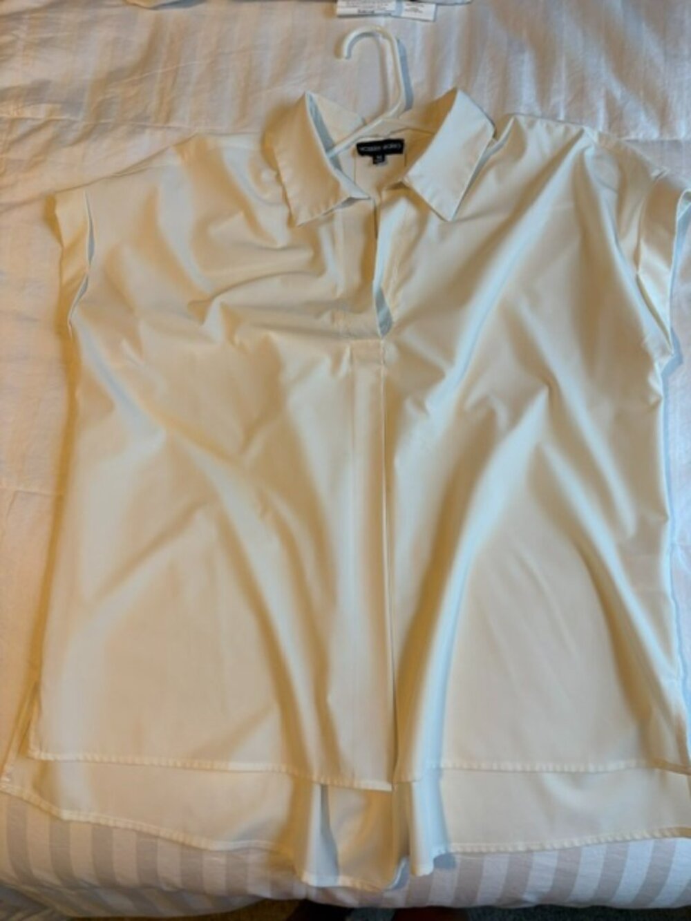 white oversized dress shirt